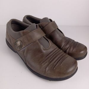 Abeo Smart Orthotics Core Soft Brown Leather Loafers Womens 7 Slip On Comfort
